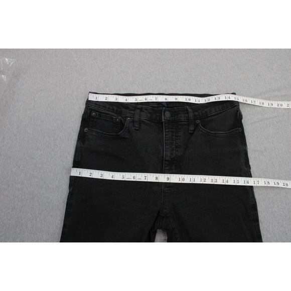 J Crew Jeans Womens Size 29 Black Denim 9" High-Rise Skinny Stretch - Picture 6 of 8